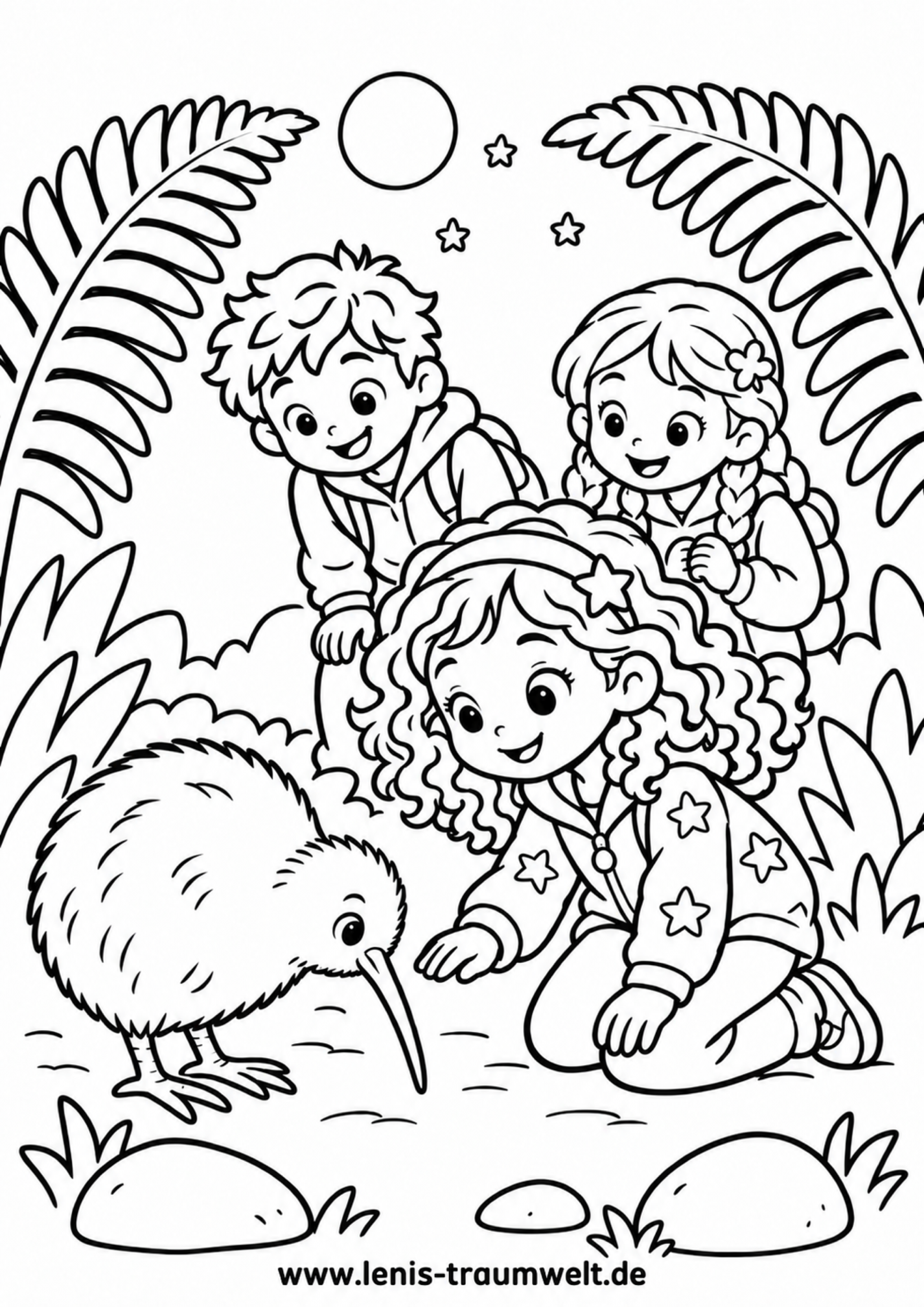Leni Und Der Kiwivogel A4 Hoch