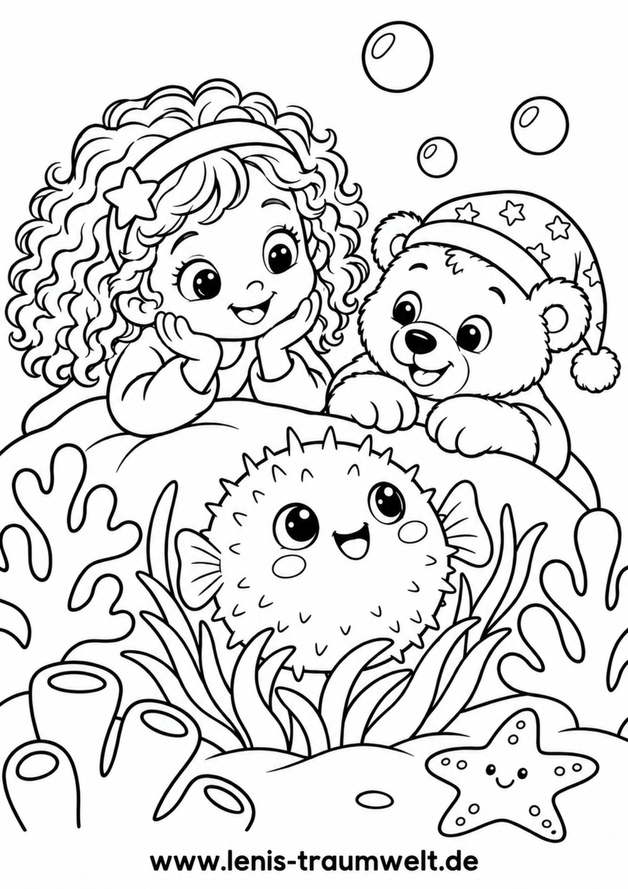 Leni Und Der Kugelfisch A4 Hoch
