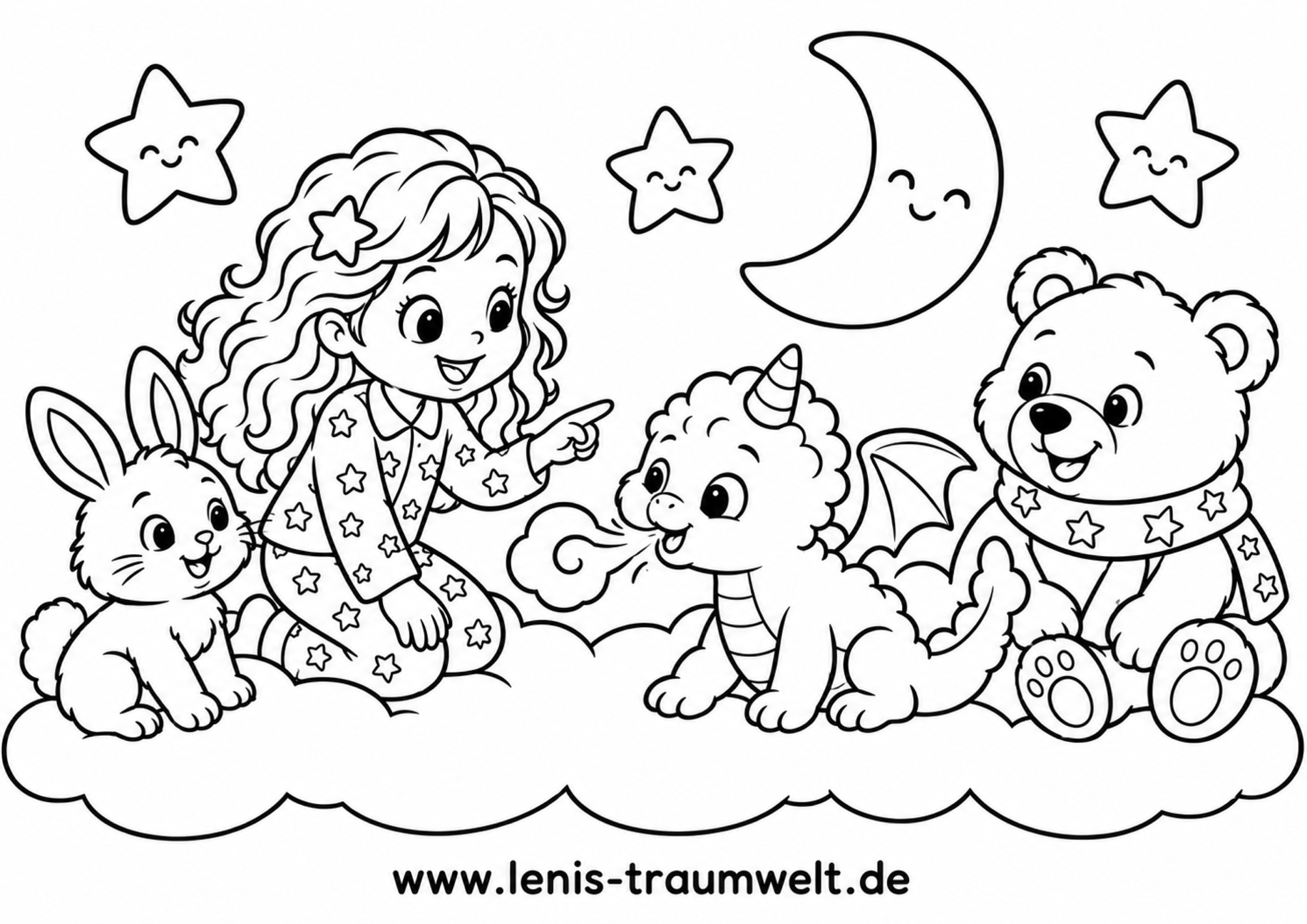 Leni Und Der Wolkendrache A4 Quer