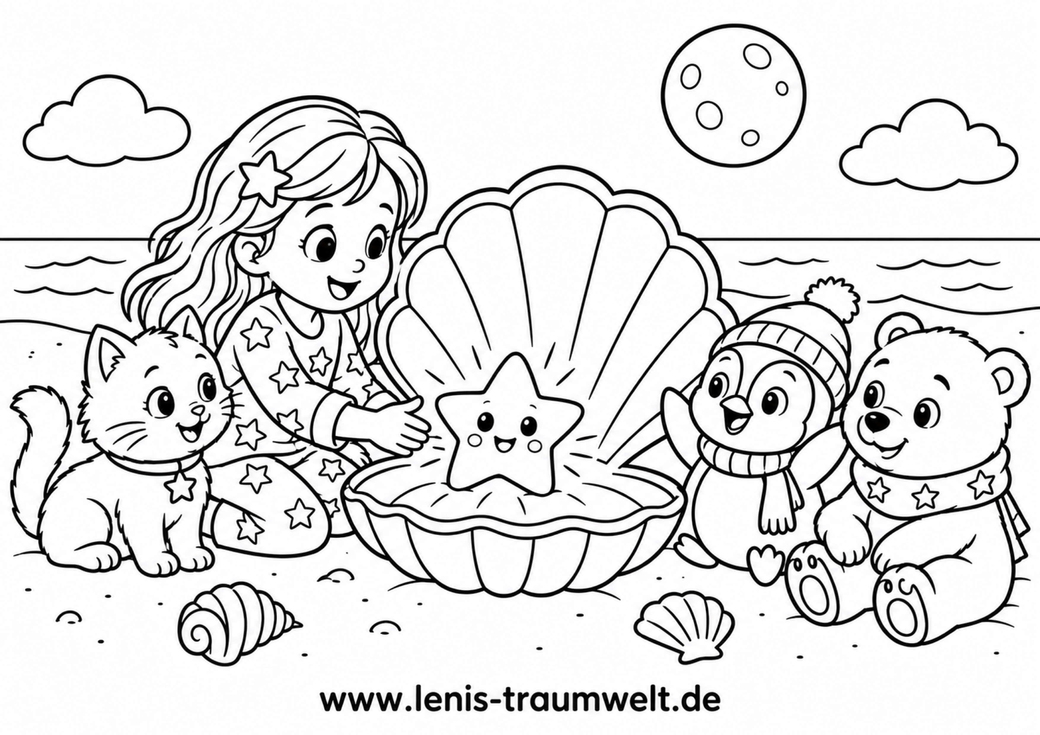Leni Und Die Leuchtende Muschel A4 Quer